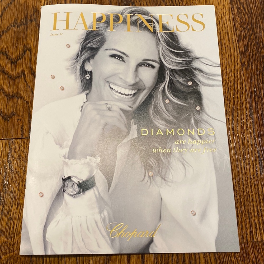 RARE! Chopard Watches Promotional Booklet - Issue #1 Julia Roberts on cover